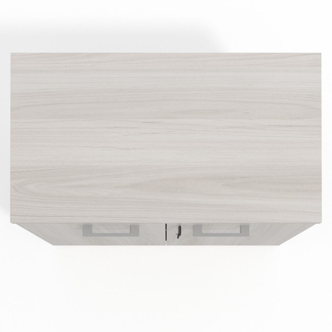 Armario de oficina Basic 2 alturas, medida 78x80 con puertas