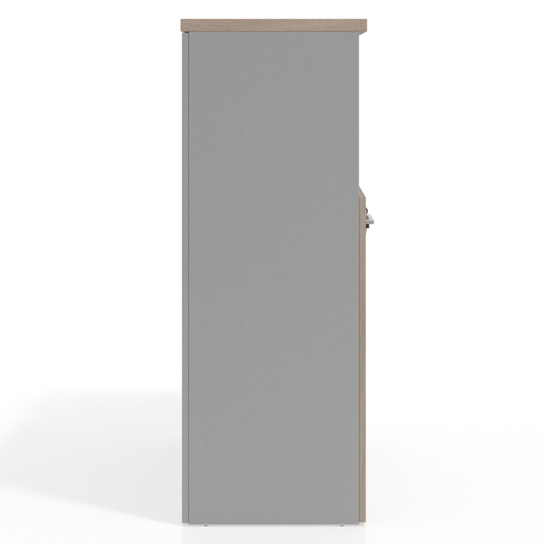 Armario de oficina Basic 3 alturas, medida 116x80 con puerta baja