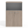 Armario de oficina Basic 3 alturas, medida 116x80 con puerta baja