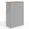 Armario de oficina Basic 3 alturas, medida 116x80 con puerta baja