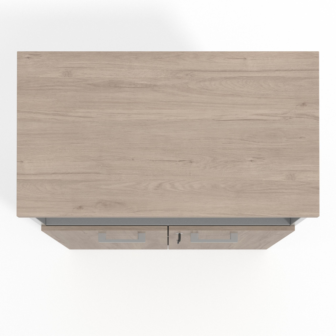 Armario de oficina Basic 3 alturas, medida 116x80 con puerta baja