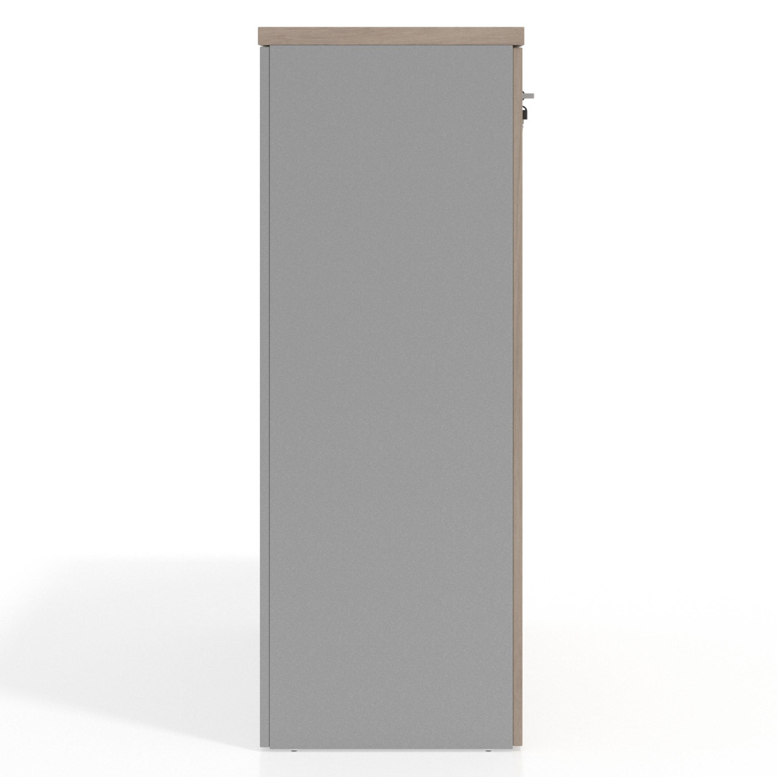 Armario de oficina Basic con puerta cerradura, medida 116x80
