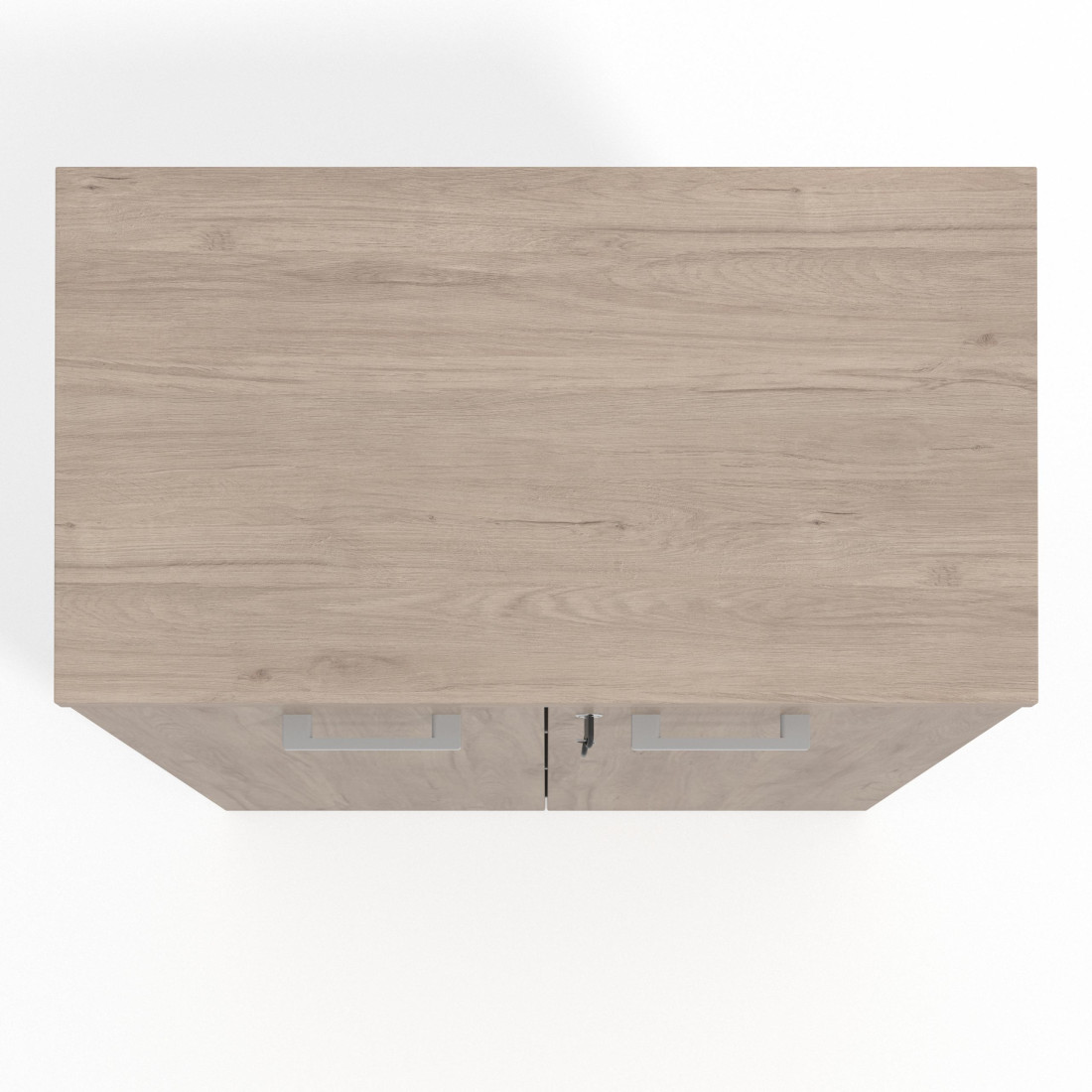 Armario de oficina Basic con puerta cerradura, medida 116x80
