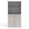 Armario de oficina Basic, medida 155x80cm con puerta baja