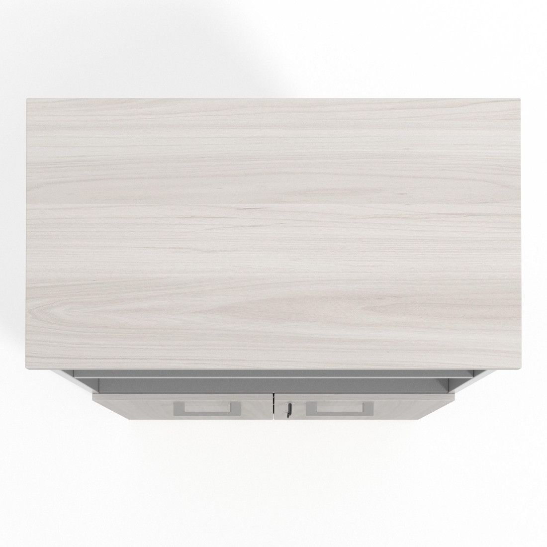 Armario de oficina Basic, medida 155x80cm con puerta baja