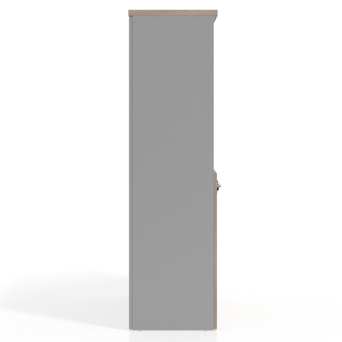 Armario de oficina Basic, medida 155x80cm con puerta baja