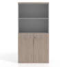 Armario de oficina Basic, medida 155x80cm con puerta baja