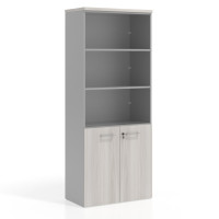 Estantería de oficina Basic 193x80cm con puerta baja - CALIFORNIA