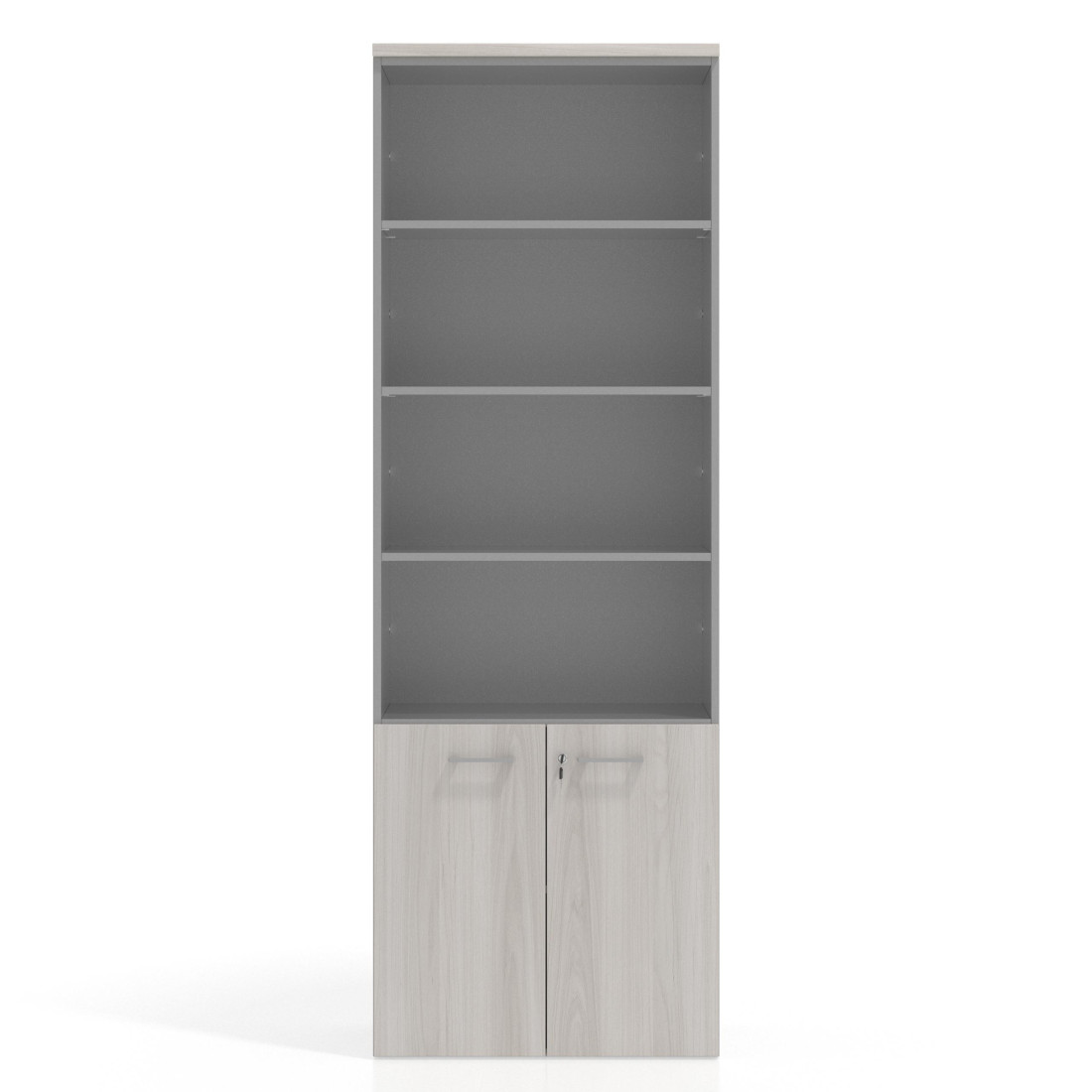 Estantería de oficina Basic 232x80cm con puerta baja