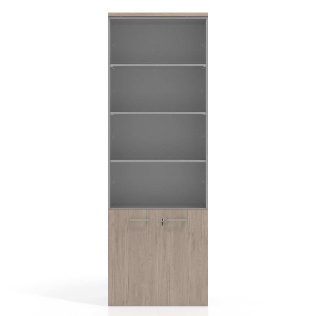 Estantería de oficina Basic 232x80cm con puerta baja