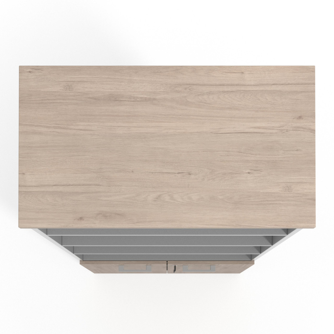 Estantería de oficina Basic 232x80cm con puerta baja