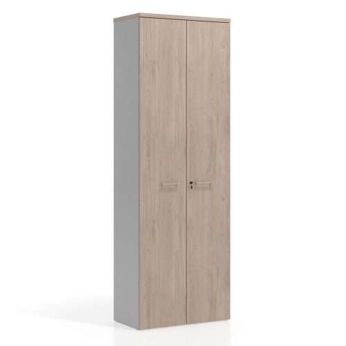 Armario de oficina Basic con puerta alta, medida 232x80 - SAHARA