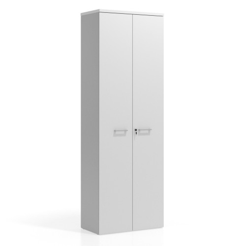 Armario de oficina Basic con puerta alta, medida 232x80 - BLANCO MATE