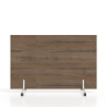Biombo separador pared móvil Hover en melamina, posición horizontal, alto 100cm