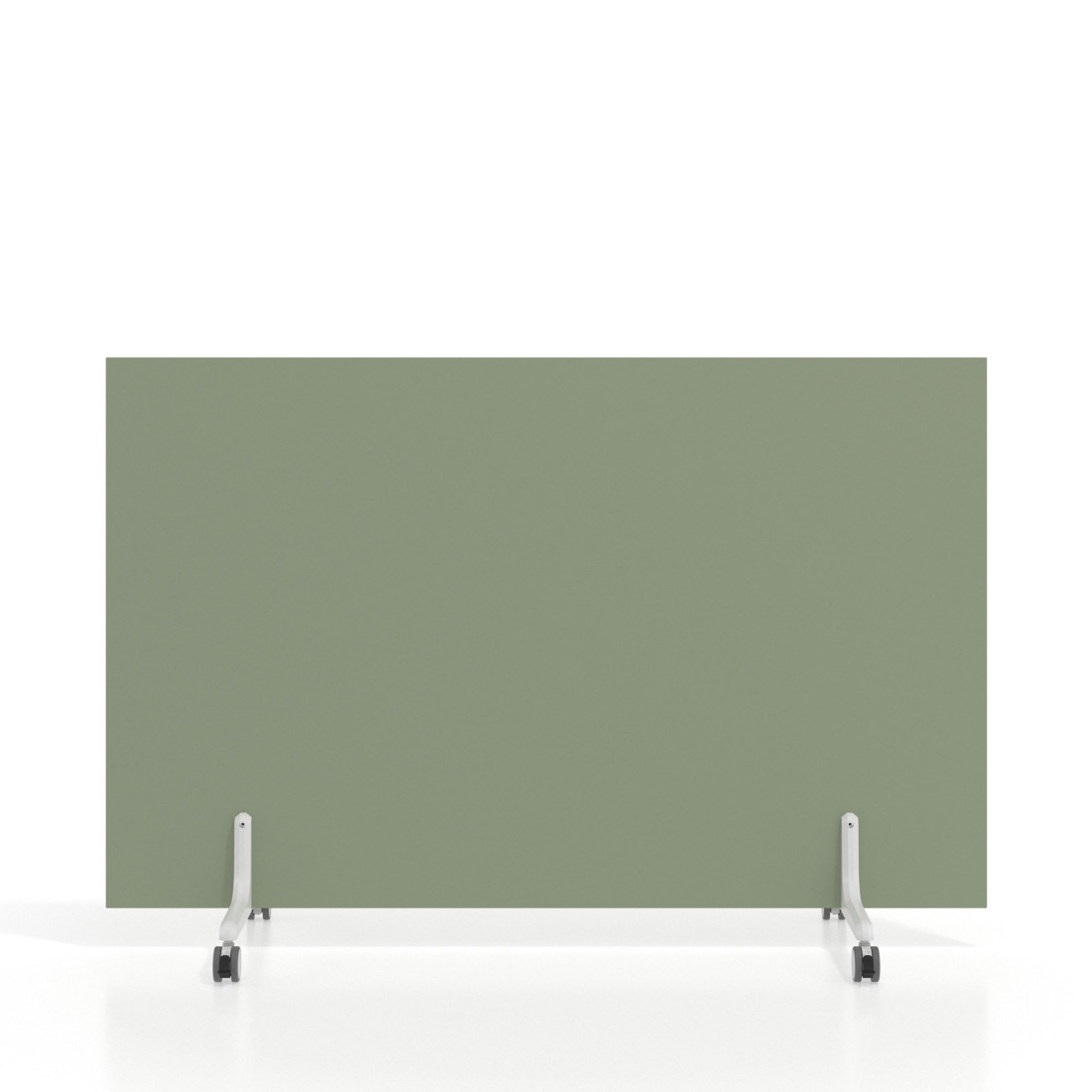 Biombo separador pared móvil Hover en melamina, posición horizontal, alto 100cm