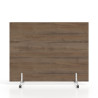 Biombo separador pared móvil Hover en melamina, posición horizontal, alto 120cm