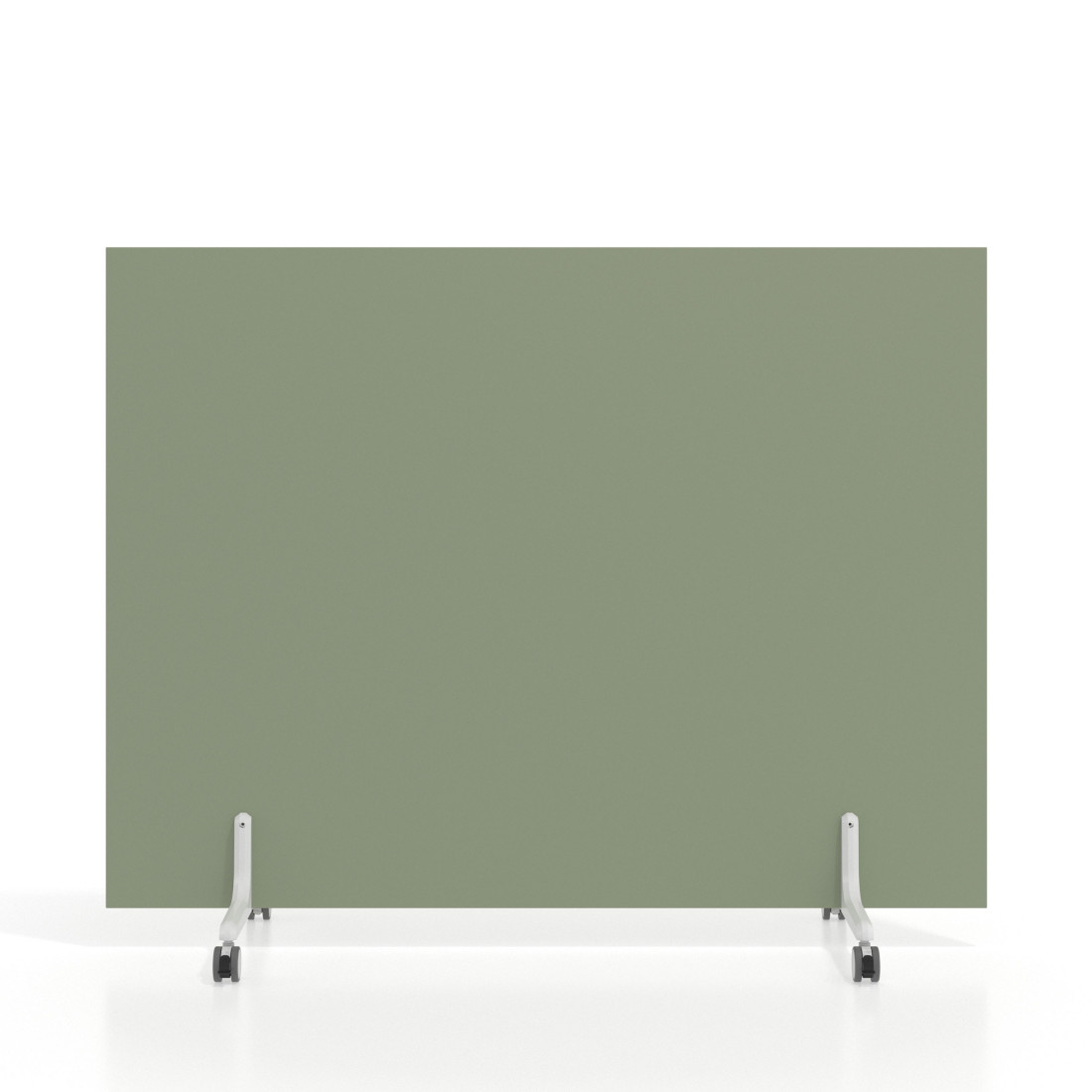 Biombo separador pared móvil Hover en melamina, posición horizontal, alto 120cm