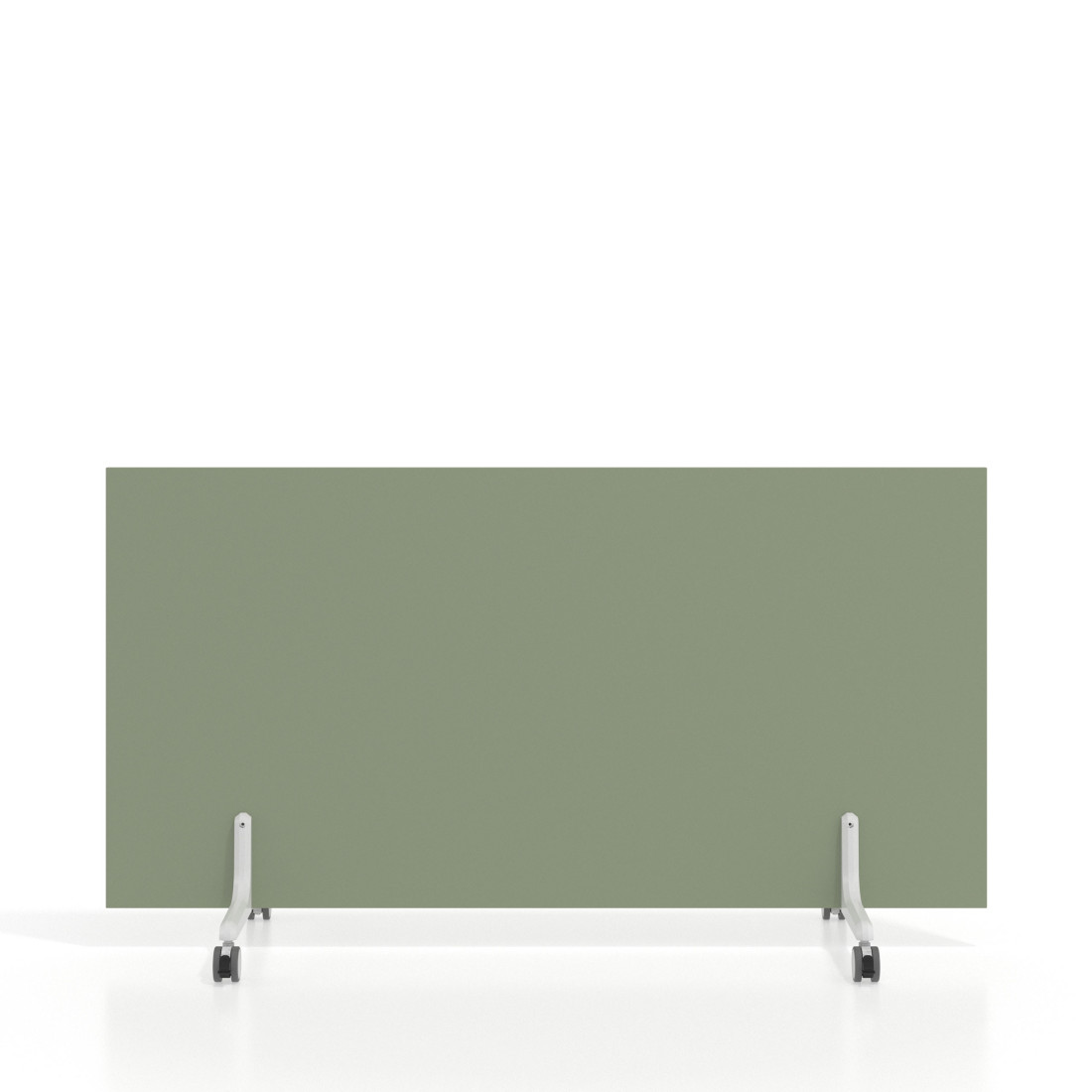 Biombo separador pared móvil Hover en melamina, posición horizontal, alto 80cm