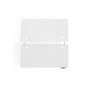 Mesa Multipuesto Elevable eléctrica Erghos  Smart Pro estructura blanca canto recto