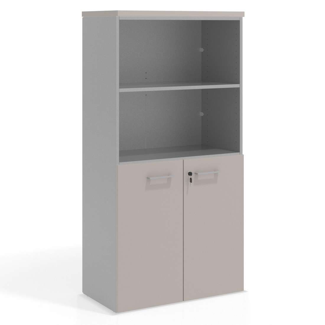 armario de oficina gris coco colors puerta baja puertas 2h 1