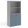 armario de oficina azul talco colors puerta baja puertas 2h 1