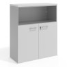 armario de oficina blanco mate colors puerta baja puertas 2h 1