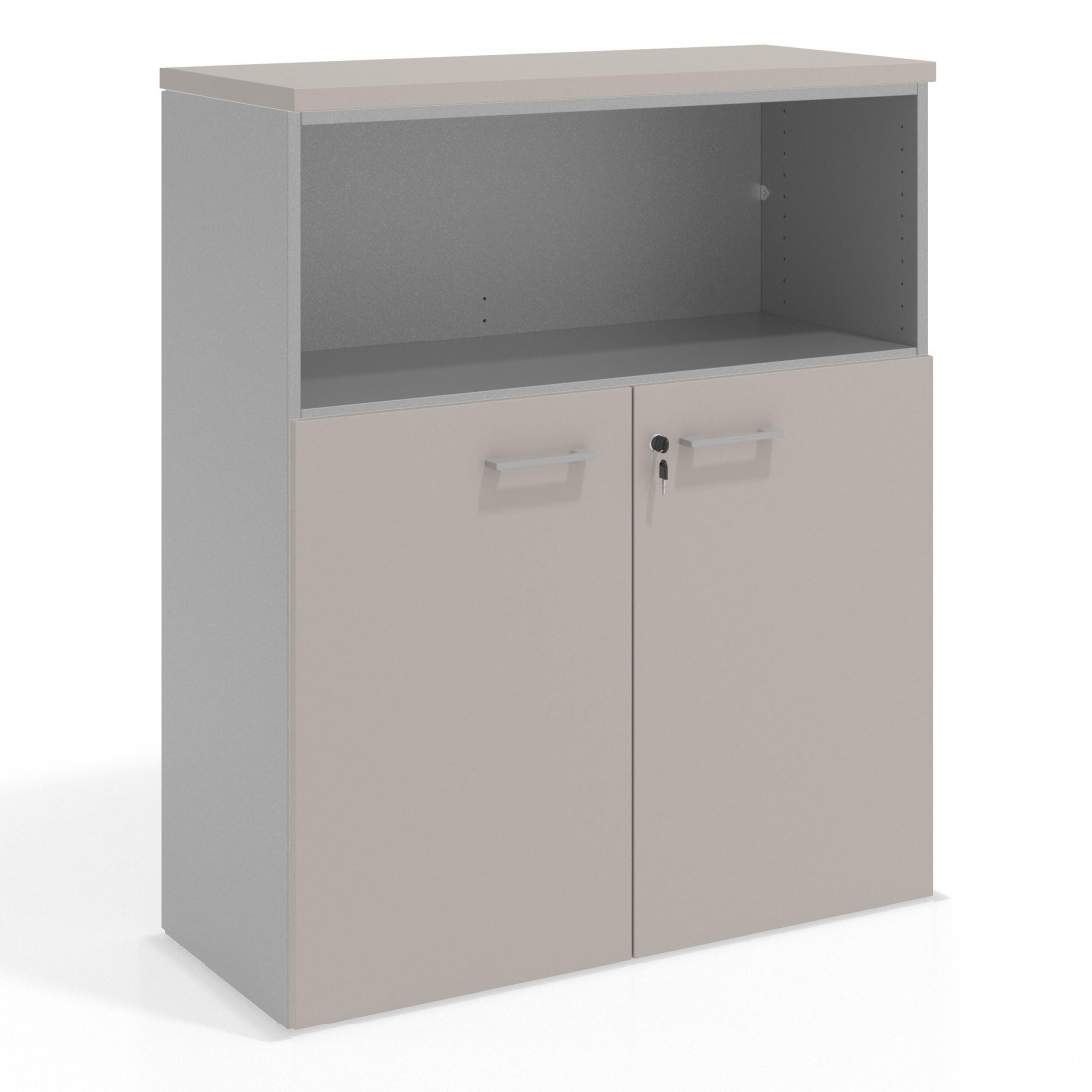 armario de oficina gris coco colors puerta baja puertas 2h 1