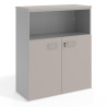 armario de oficina gris coco colors puerta baja puertas 2h 1