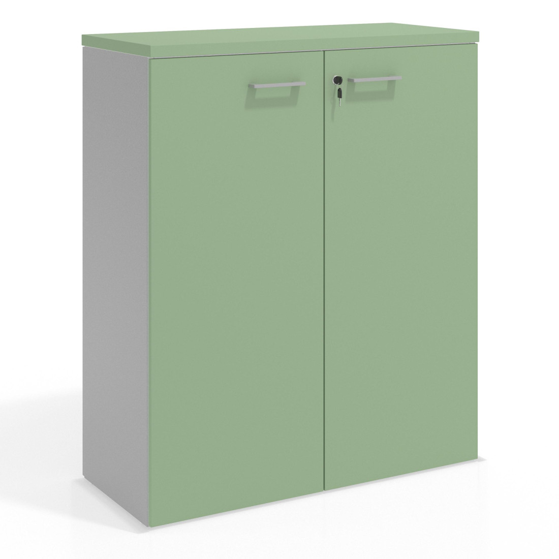 armario de oficina verde talco colors puerta alta puertas 3h 1