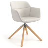 silla confidente blanco anne giratoria madera piel sintetica 1