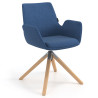 Silla Nórdica Elodie, Patas de madera, Certificada - AZUL