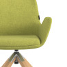 silla confidente verde elodie giratoria madera tela 5