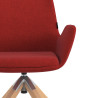 silla confidente rojo elodie giratoria madera tela 5