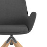 silla confidente antracita elodie giratoria madera tela 5