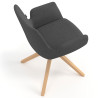 silla confidente antracita elodie giratoria madera tela 7