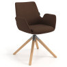 Silla Nórdica Elodie, Patas de madera, Certificada - Marron