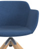 silla confidente azul ivonne giratoria madera tela 5