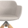 silla confidente beige ivonne giratoria madera tela 5