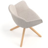 silla confidente beige ivonne giratoria madera tela 7