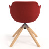 silla confidente rojo ivonne giratoria madera tela 6