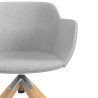 silla confidente gris ivonne giratoria madera tela 5