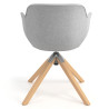 silla confidente gris ivonne giratoria madera tela 6