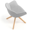 silla confidente gris ivonne giratoria madera tela 7