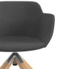 silla confidente antracita ivonne giratoria madera tela 5