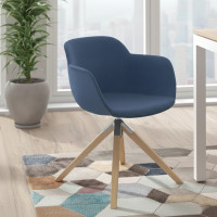 Silla confidente Ivonne Patas Madera Tapizado - AZUL Second image