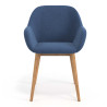 silla confidente azul moon 4 patas madera 4