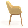 silla confidente amarillo moon 4 patas madera 3