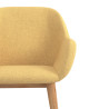 silla confidente amarillo moon 4 patas madera 5