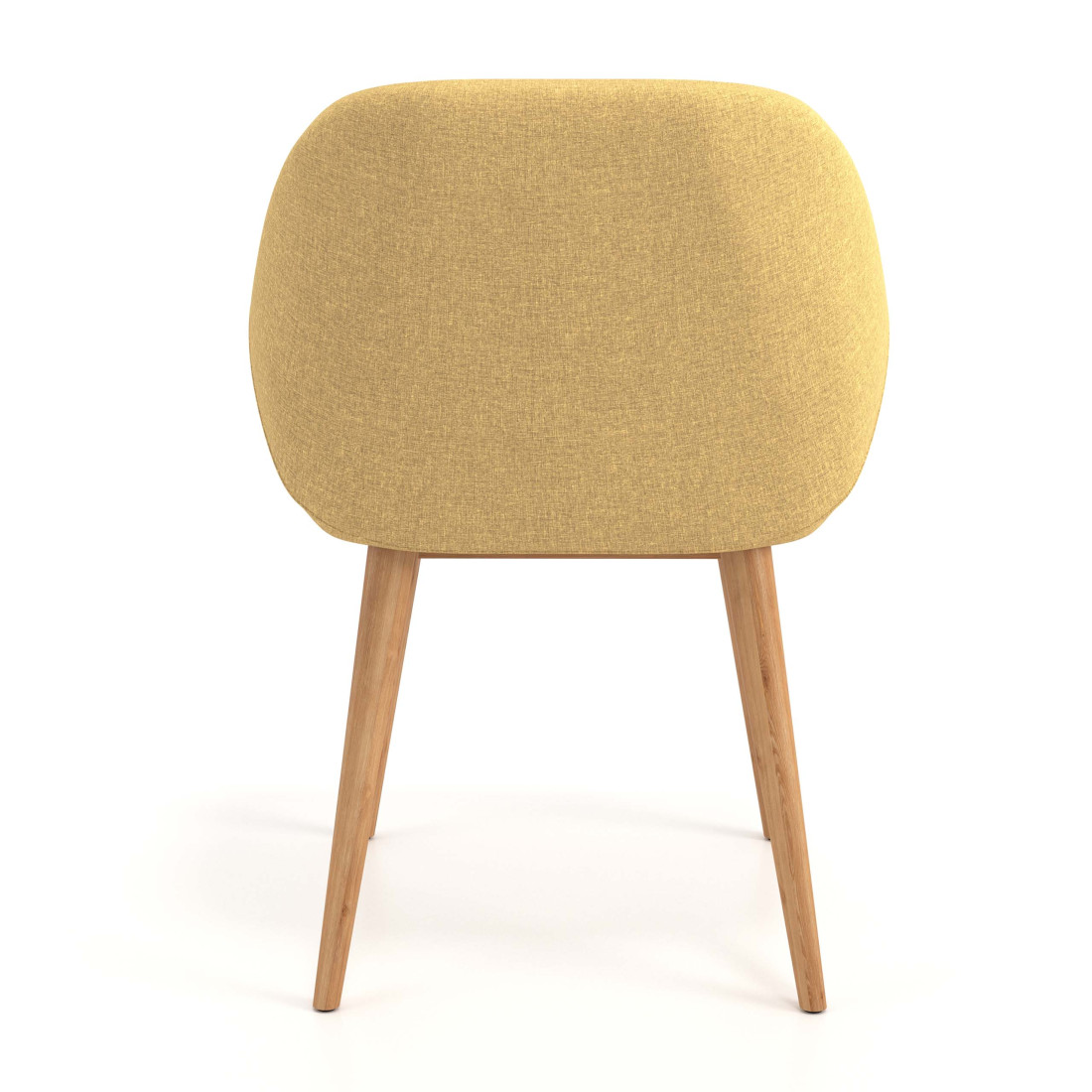 silla confidente amarillo moon 4 patas madera 6