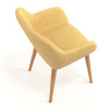 silla confidente amarillo moon 4 patas madera 7